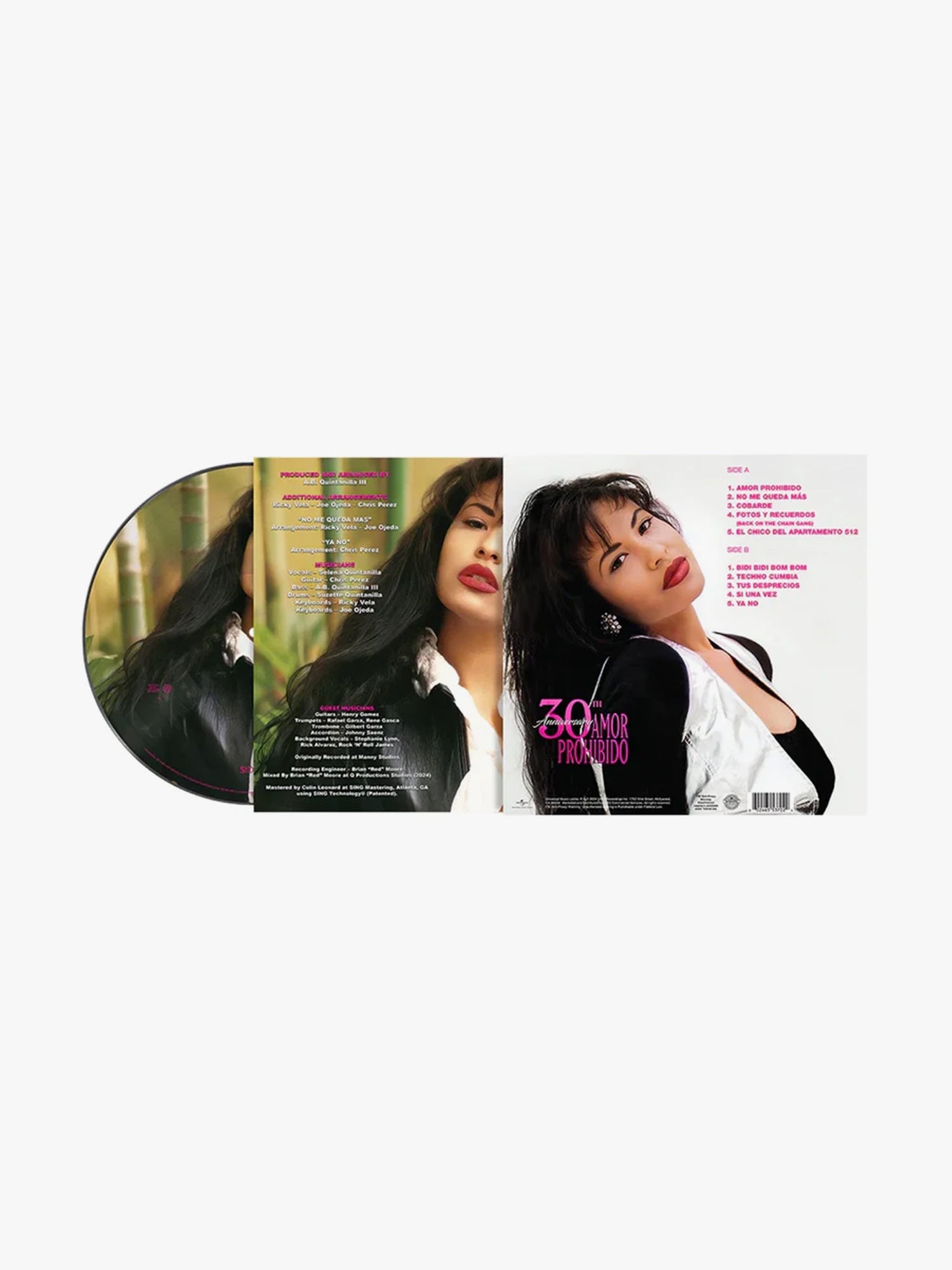 Amor Prohibido Picture Disc Vinyl - 30th Anniversary Edition