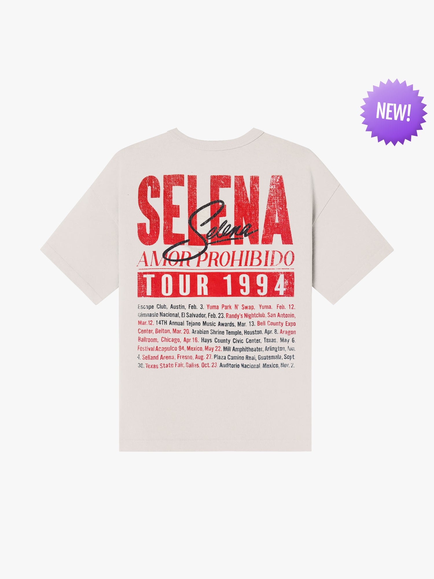 Amor Prohibido 1994 Tour Tee