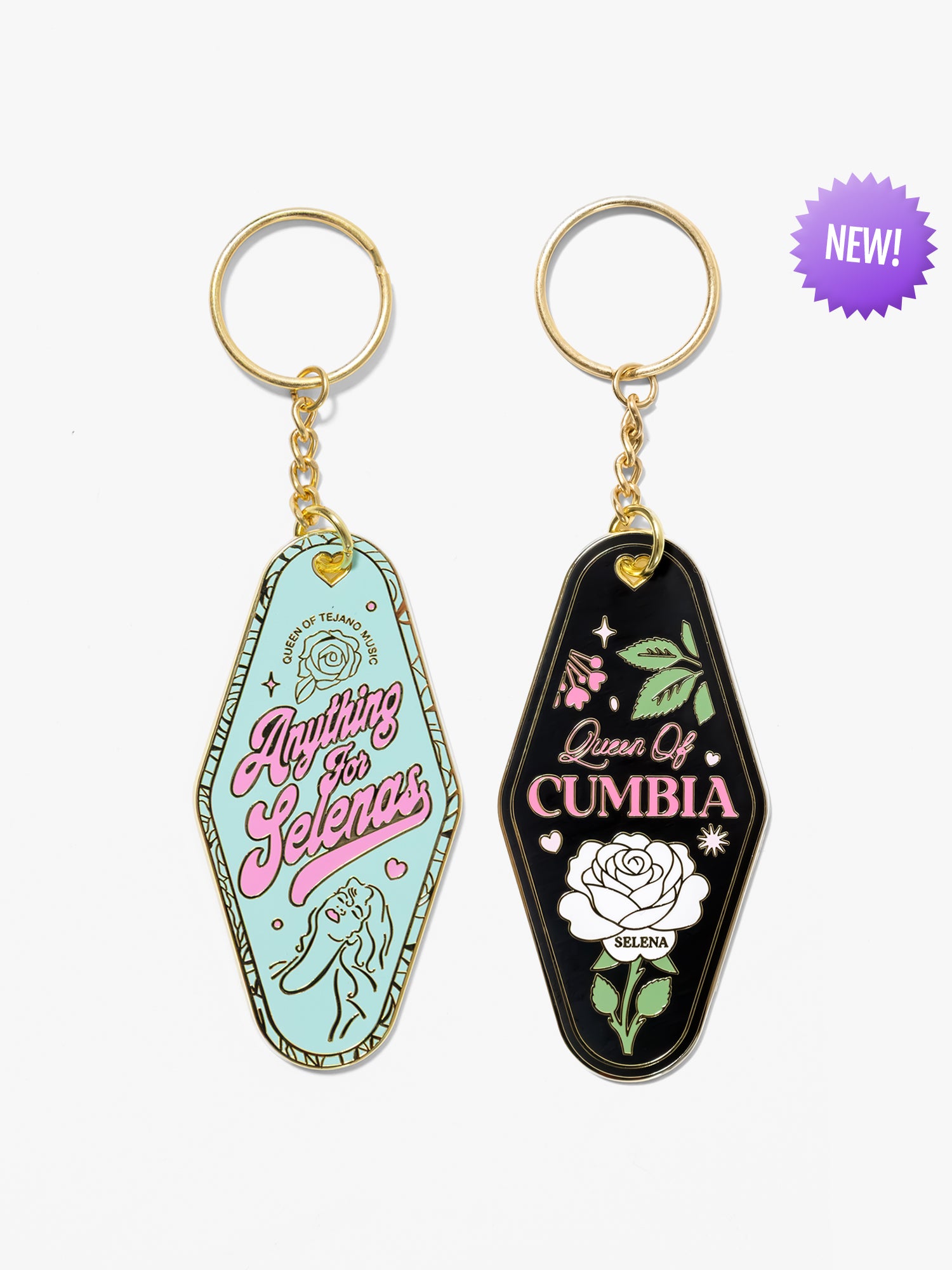 Selena Enamel Keychain
