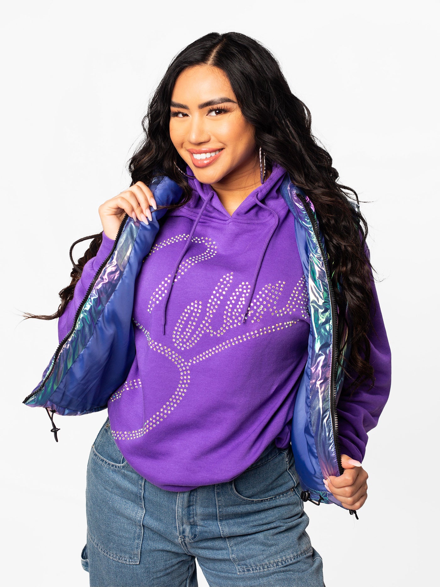 Selena AB Rhinestone Hoodie