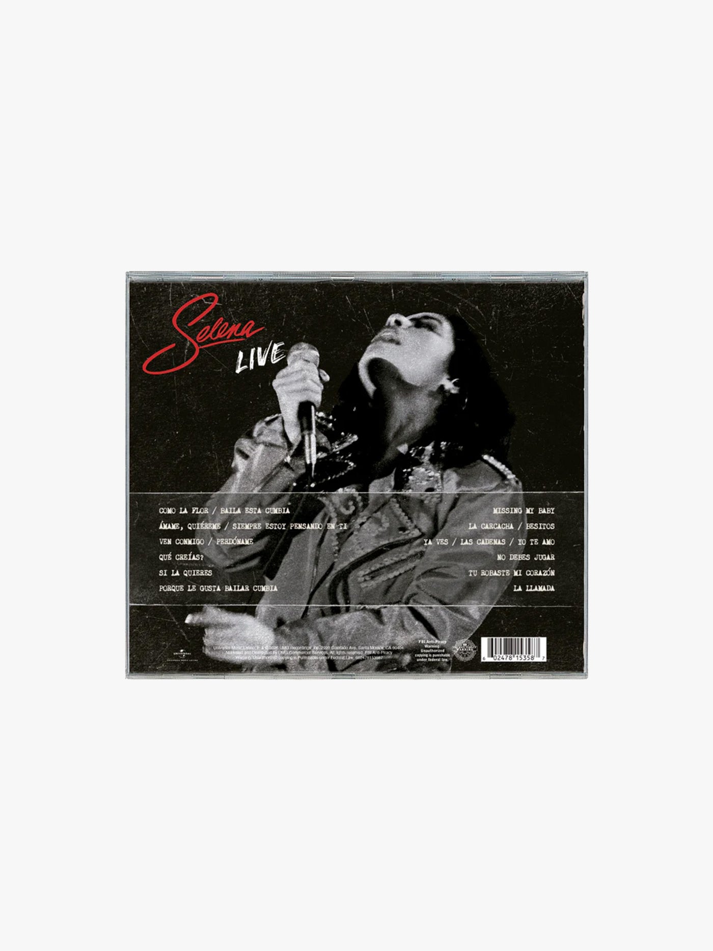 Selena LIVE (Remastered) CD