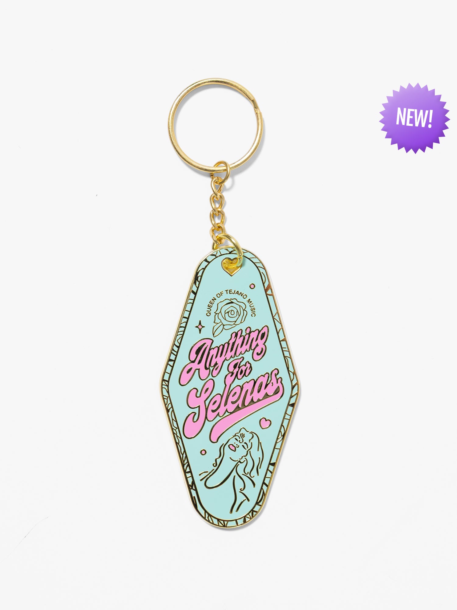 Selena Enamel Keychain