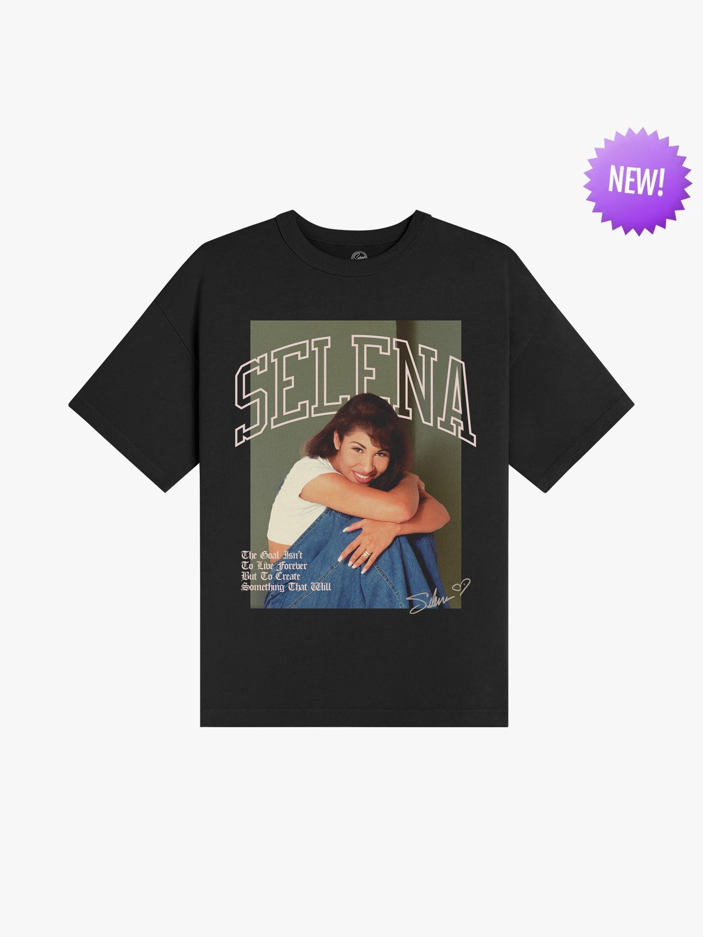 The Selena Smile Tee - BLACK