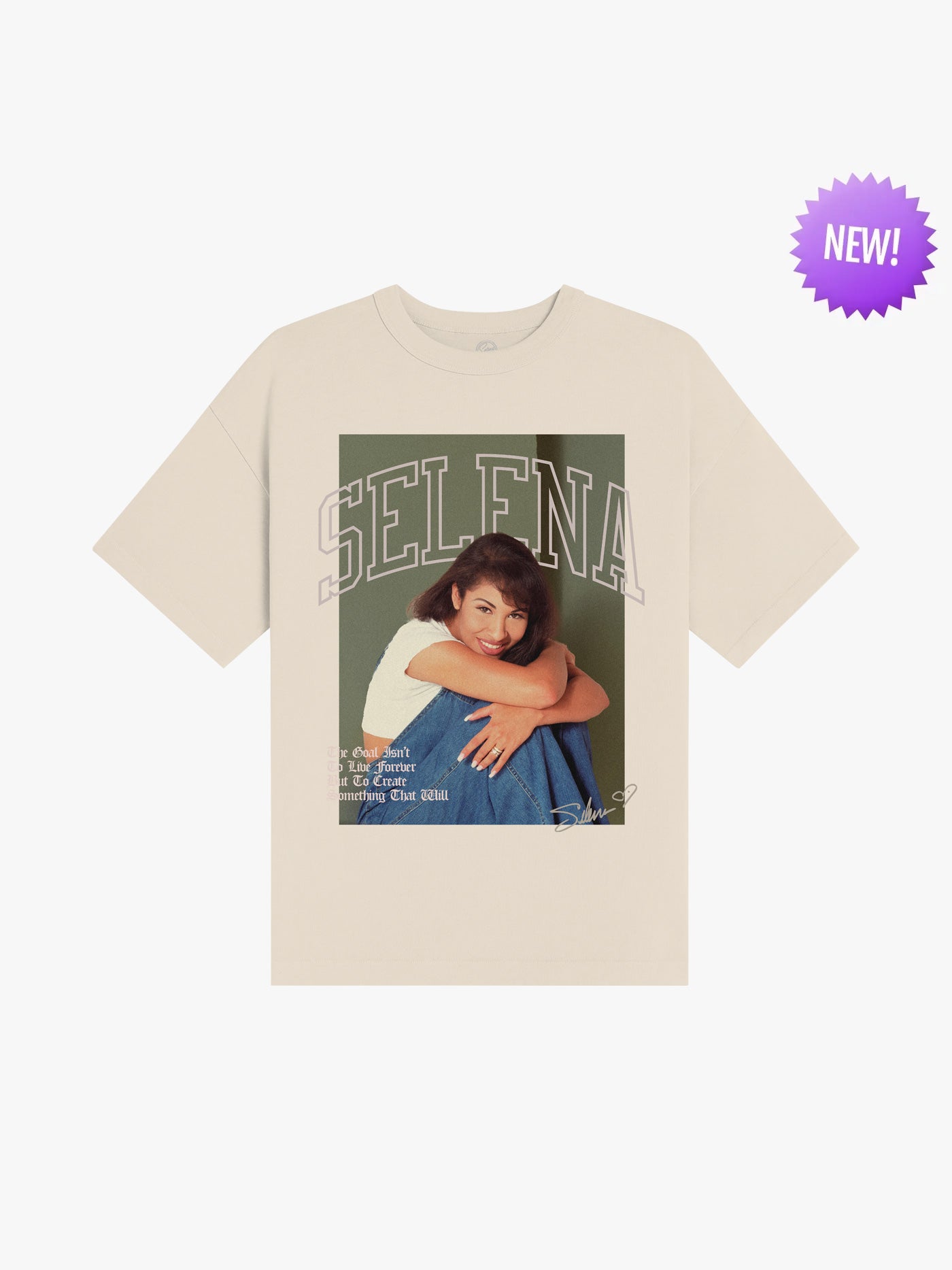 The Selena Smile Tee - TAN