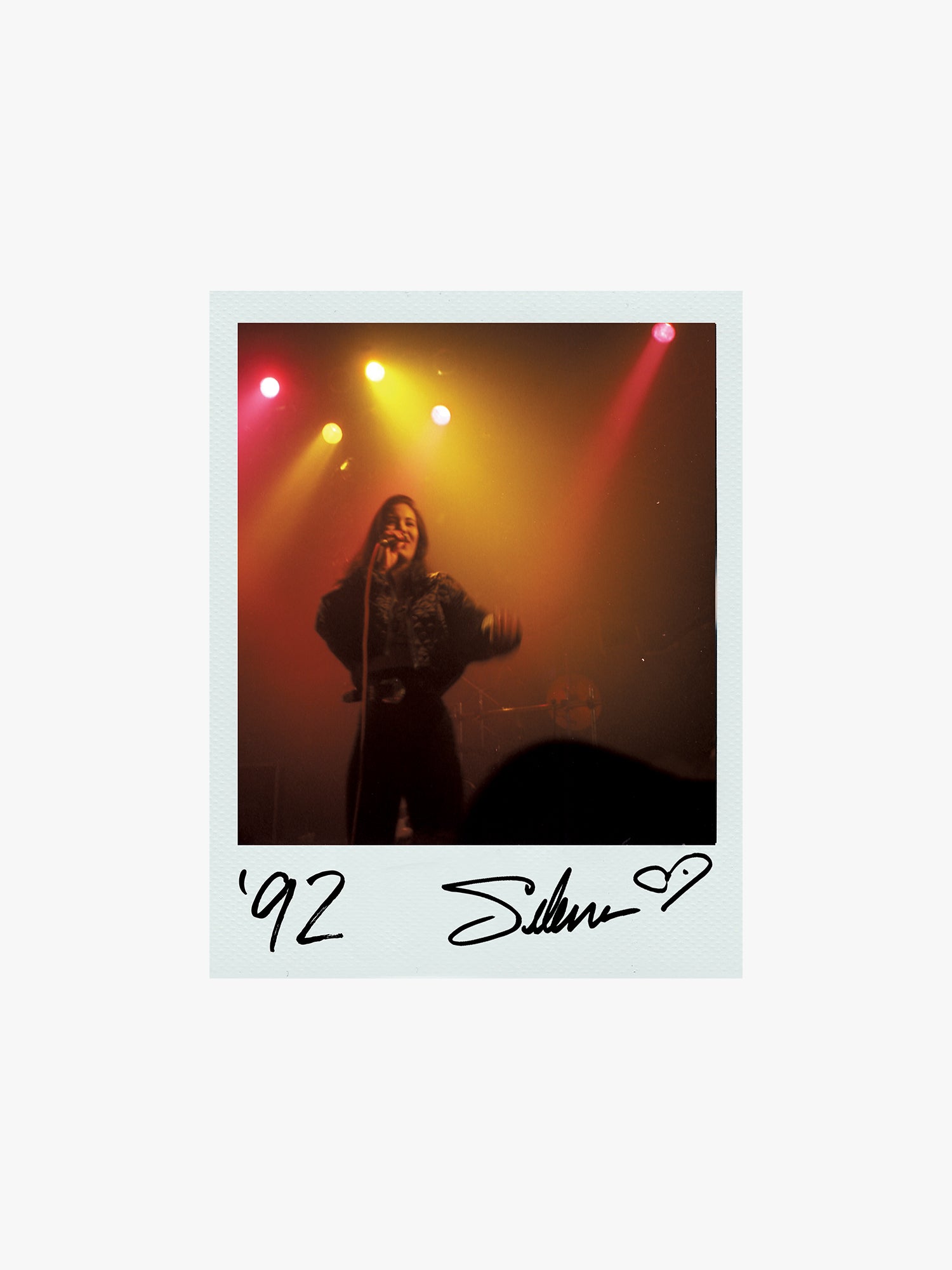 Selena Polaroid:Silhouette Photo Print